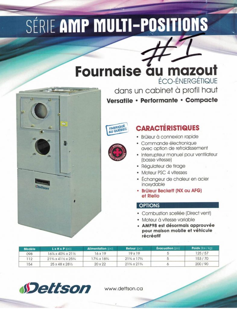 Service de vente, installation et réparation de fournaise à l’huile et de chauffage au mazout à Joliette, Lanaudière, Laurentides et sur la Rive-Nord de Montréal / Climatisation Joliette